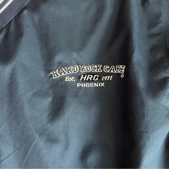 Hard Rock Cafe Navy V-Neck Jacket Phoenix Small - Picture 2 of 8